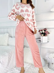 Schattige fleece pyjamaset voor dames – Eve