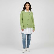 Zachte gebreide damescardigan