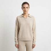 Zachte gebreide tweedelige dames loungewear set