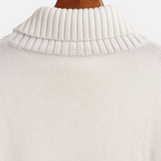 Zachte oversized gebreide trui met col en strepen