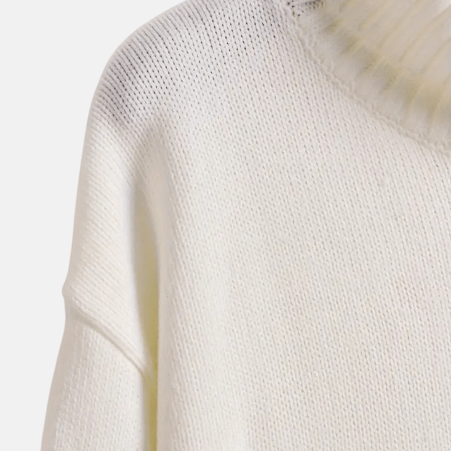 Zachte oversized gebreide trui met col en strepen