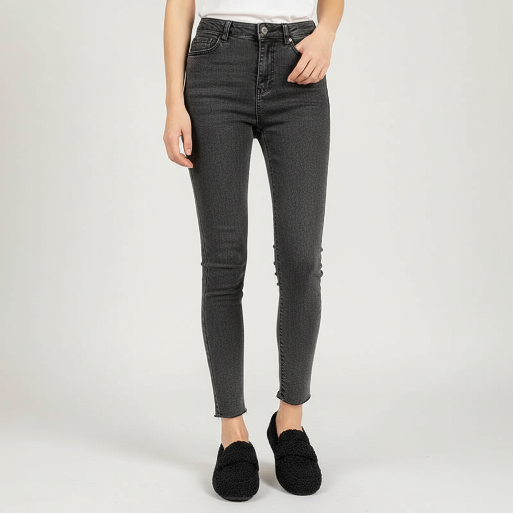 Zachte pluche damespantoffels met antislip zool