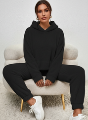 Zachte teddy lounge set voor dames – Elin