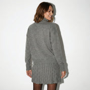 Elegante gebreide set met rok - Elira