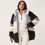 Zacht fluffy vest met capuchon voor dames - Farra