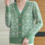 Zacht gebreid dames vest met knopen – Everlay