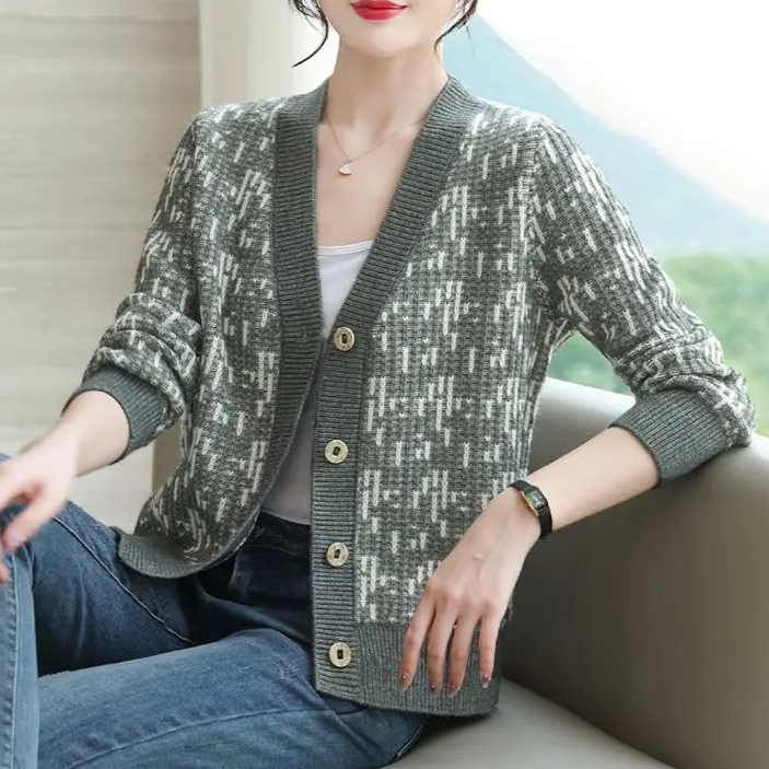 Zacht gebreid dames vest met knopen – Everlay