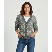 Zacht gebreid dames vest met knopen – Everlay