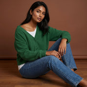 Zacht gebreide relaxte dames cardigan – Elinor