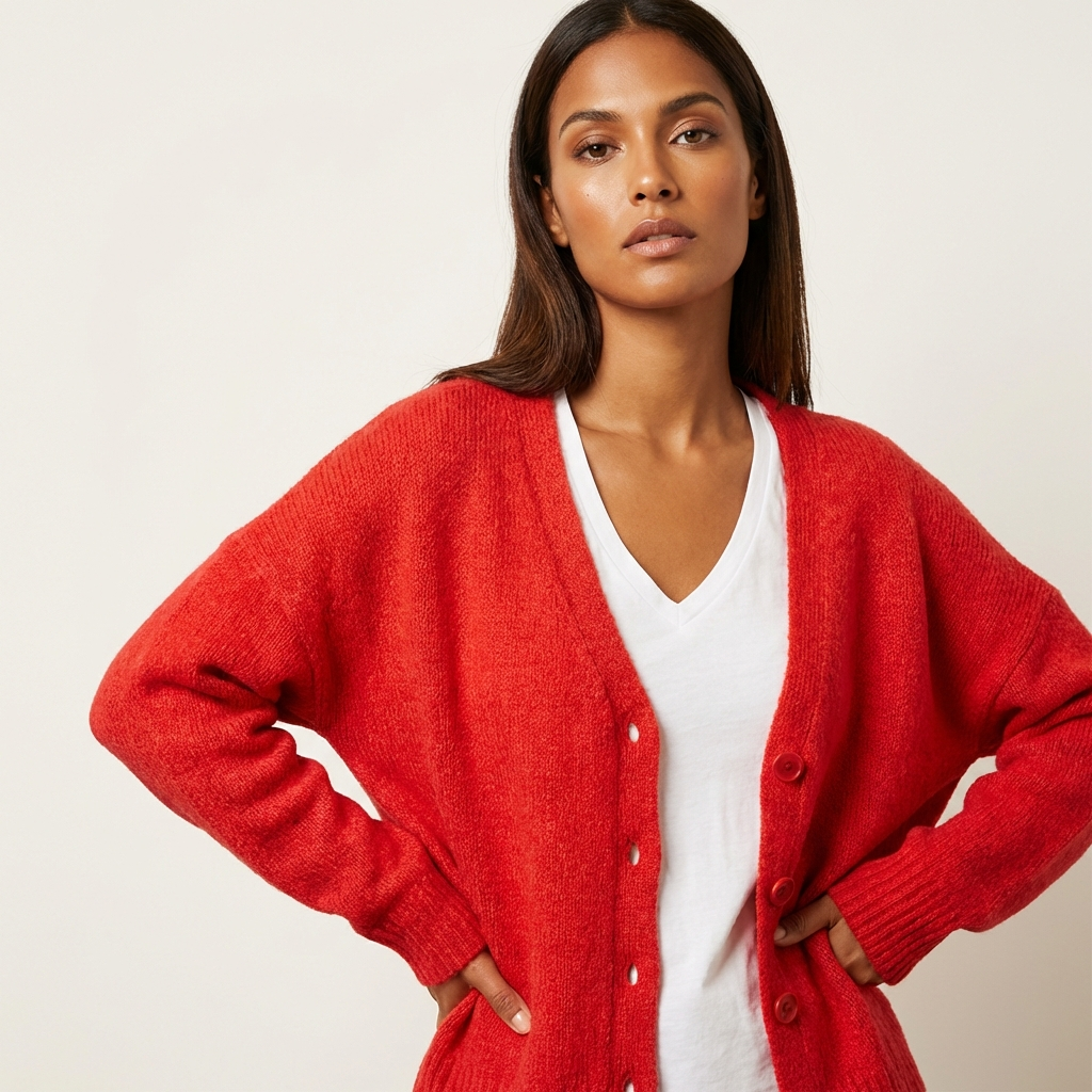 Zacht gebreide relaxte dames cardigan – Elinor