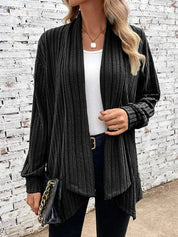 Zacht ribgebreid dames vest – Elysian