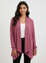 Zacht ribgebreid dames vest – Elysian