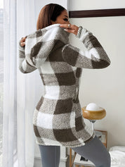 Zacht sherpa fleece damesvest – Solène