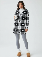 Zacht sherpa fleece damesvest – Solène