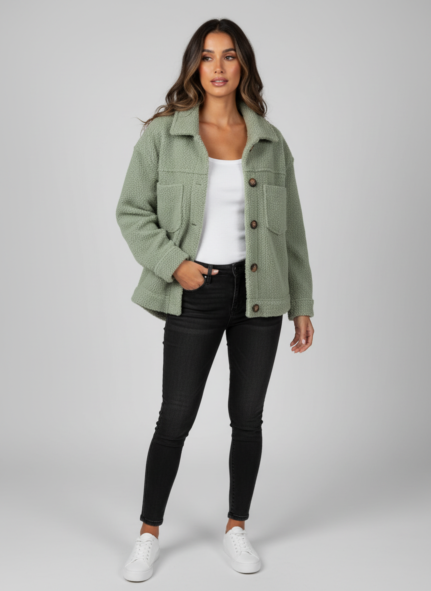 Zacht trendy dames jasje – Elin