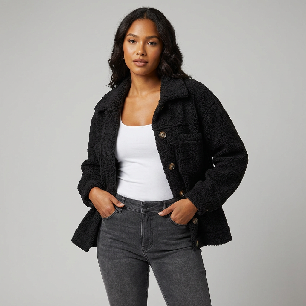 Zacht trendy dames jasje – Elin