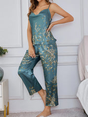 Zijdezachte satijnen dames loungewear set – Fleur