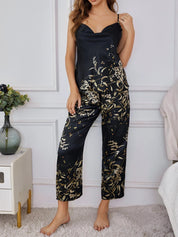 Zijdezachte satijnen dames loungewear set – Fleur