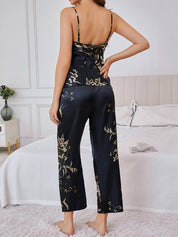 Zijdezachte satijnen dames loungewear set – Fleur