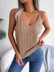 Zomertop met open knit – Aurelia