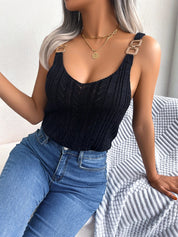 Zomertop met open knit – Aurelia