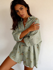 stijlvolle en comfortabele damesblouse met verfijnde print.