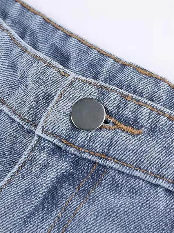 Flare jeans met sterdetail