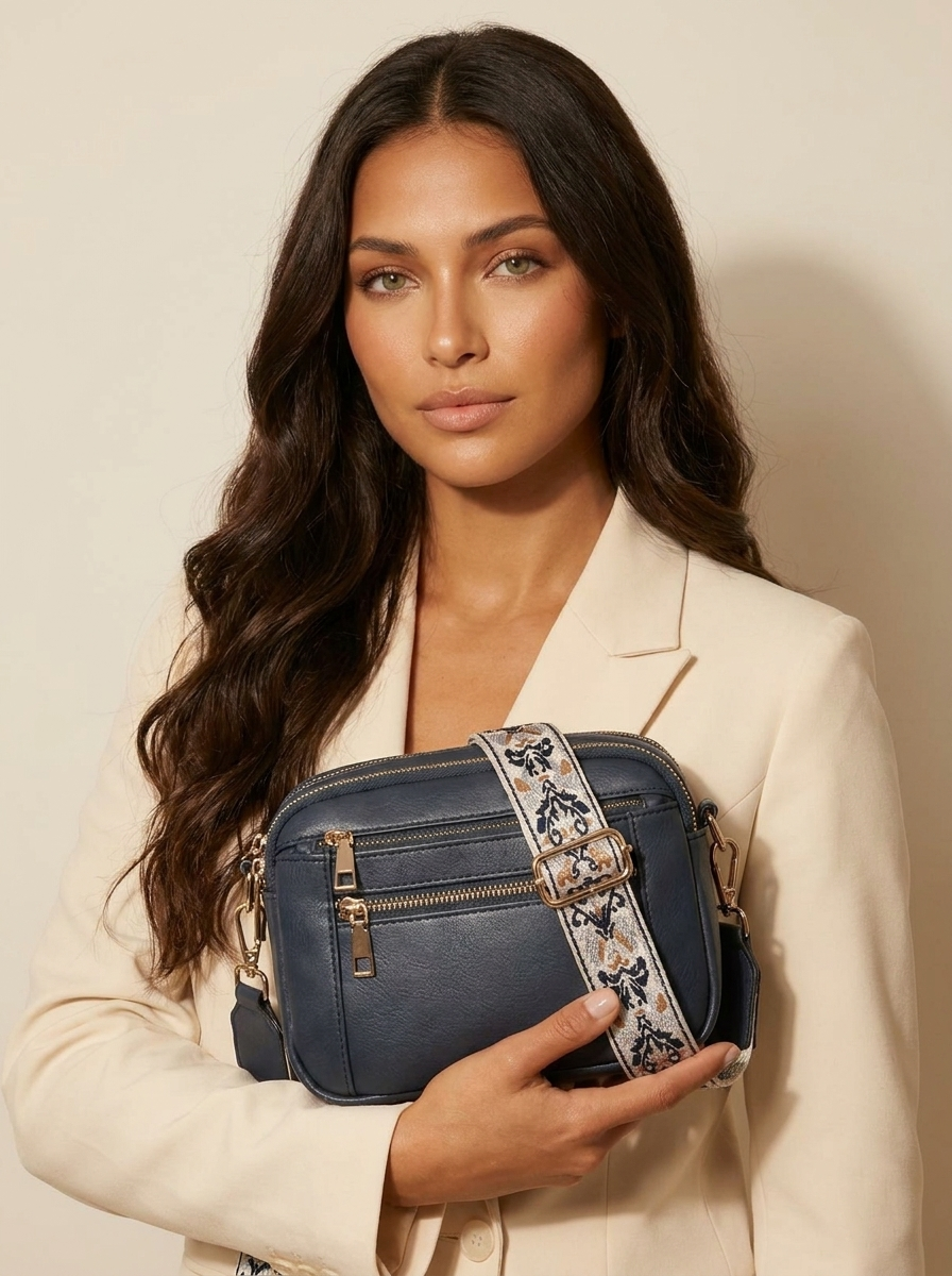 Crossbody tas met sierband - Olivia