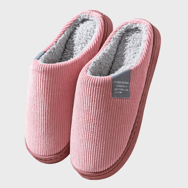 Dames Pantoffels – Zacht Gevoerd Instapmodel met Dikke Zool